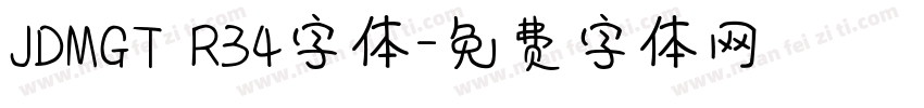 JDMGT R34字体字体转换